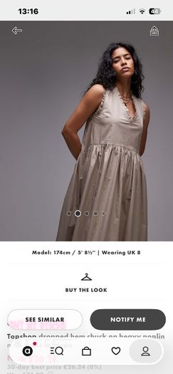 Topshop  poplin dress New with tag