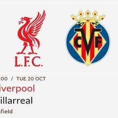 Liverpool tickets Vs Villarreal