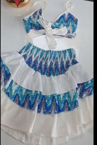 Unsigned skirt and bra-let co-ord Sz S (Fit 8UK)
