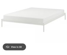 white metal bedframe ikea