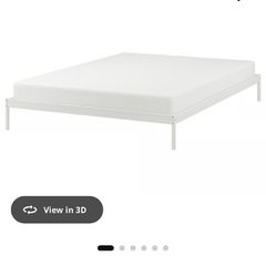 white metal bedframe ikea