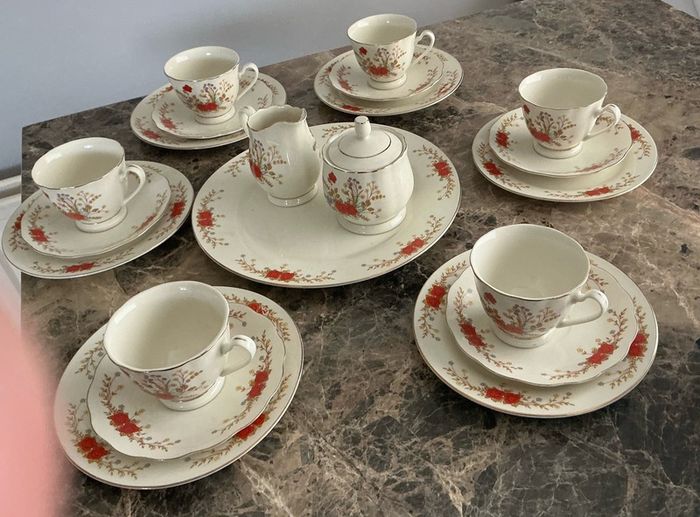 Bud let vintage 21 piece tea set