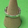 Hand made silver Celtic twist woven ring. Size P Image 3