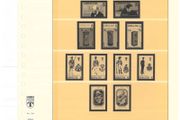1974-1979 Gibraltar Lindner-T Illustrated 18 Ring Hingless Album Pages with illustrated examples of stamp. Pages 16-32 excluding page 26 (includes 16 images)