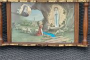 Vintage Art Nouveau LOURDES Tray