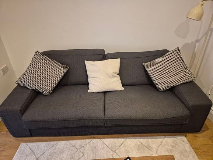 Ikea Kivik 3 seat sofa  - anthracite (very good condition)