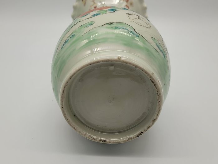 Antique 19th Century Vase Hand Painted Porcelain