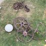 Selection of iron wheels and cogs Image 2
