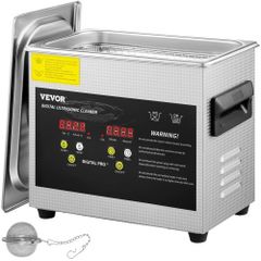 3L Upgraded Ultrasonic Cleaner (200W Heater,120W Ultrasonic) Professional Digital Lab