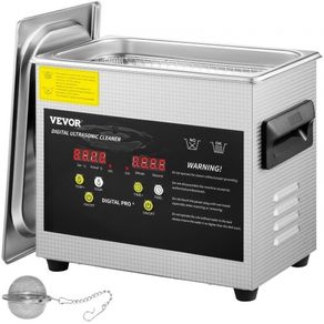 3L Upgraded Ultrasonic Cleaner (200W Heater,120W Ultrasonic) Professional Digital Lab