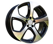 18" GTI Type black Alloys Seat Audi Skoda Vw 5x112