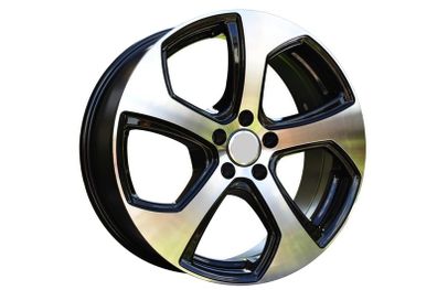 18" GTI Type black Alloys Seat Audi Skoda Vw 5x112