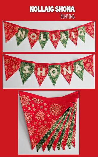 Nollaig Shona Christmas Bunting