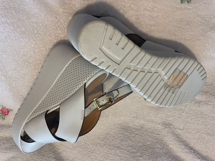 Italian leather Stonefly sandals.