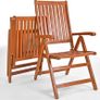 2 X GARDEN CHAIR Wooden Folding Chair FSC Certified Image 2