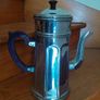 Antique French coffee pot make Menesa chrome Image 4