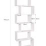 BRAND NEW 6 Tier Wooden Bookshelf S Shape Shelving Unit Image 3