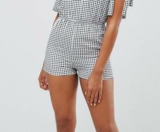 Gingham playsuit