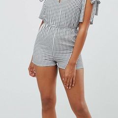 Gingham playsuit
