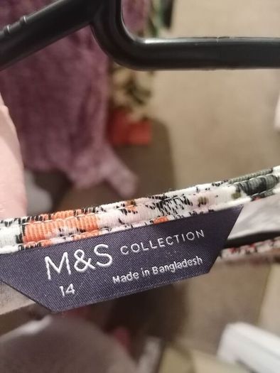 M&S jersey printed dress UK 14