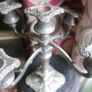 Vintage Candle Candleabra 4 Arm 5 Candle  10,5"tall-11" Wide Image 8