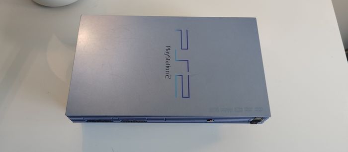 Playstation 2 Console Aqua Blue Ps2 PAL Refurbished Original controller hd adapter