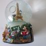 Disney Mickey Minnie Paris Eiffel Tower Snow Globe Image 5