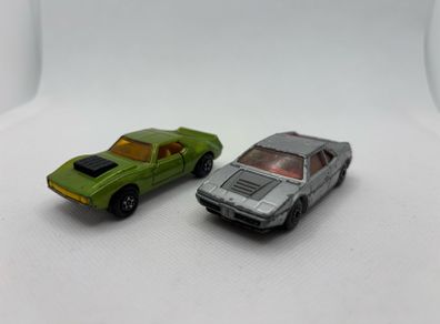 Vintage Matchbox Super Fast BMW M1 and No0 AMX Javelin