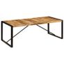 Dining Table 220x100x75 cm Solid Mango Wood Image 7