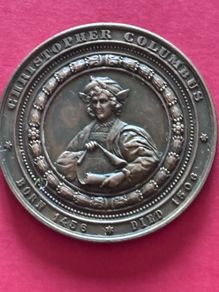 Bronze Medal Christopher Columbus