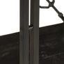 3-Tier Bookcase Black 90x30x80 cm Solid Mango Wood Image 4