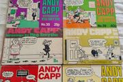 Andy Capp vintage cartoon illustration books x 7 in total 1965 to 1978 in used condition with all pages intact see photos FREE STANDARD POSTAGE INCLUDED