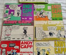 Andy Capp vintage cartoon illustration books x 7 in total 1965 to 1978 in used condition with all pages intact see photos FREE STANDARD POSTAGE INCLUDED