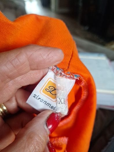 Orange Light Hoody Top
