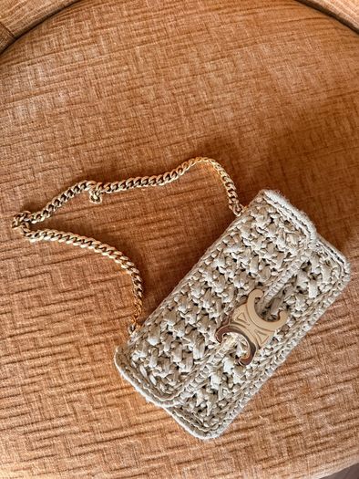 Celine Rafia Shoulder bag