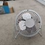 Status: 4 inches White Mini Fan USB Image 2