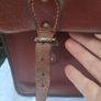 Stunning Hand Made Mid Century Irish Leather Satchel Image 5