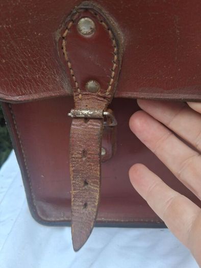 Stunning Hand Made Mid Century Irish Leather Satchel