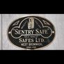Original sentry safe brass plaque Image 3