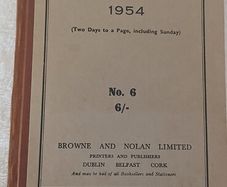 1954 Diary. Browne's Octavo diary.