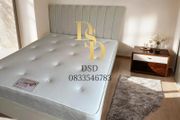 4ft 6 Double Fabric Bed with Mattress