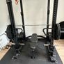 Commercial Power Rack + Jammer Arms + Cable System + Attachments + Flooring Image 5