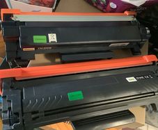 2 used empty printer toner cartridges