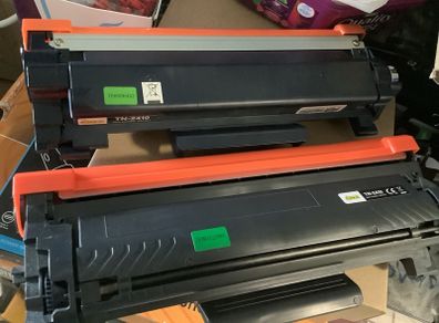 2 used empty printer toner cartridges