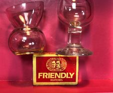 2 Clear Glass Eye Baths