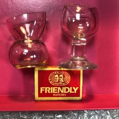 2 Clear Glass Eye Baths