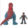 BRAND NEW Imaginext Jurassic World Dominion Therizinosaurus Dinosaur And Owen Figure Image 6