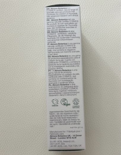 Almora Botanica Restorative Night Face Oil 30ml