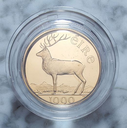 Ireland 50 ECU Gold (.917) Proof Coin 1990 - EEC Council Meeting in Dublin - NO CASE