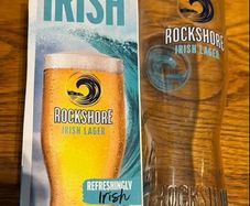 Rockshore beer pint glass